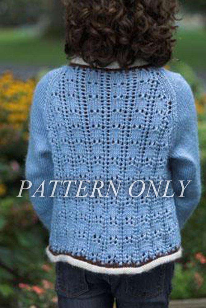 Mulberry Merino Summer Cardigan Pattern-Patterns-Plymouth Yarn-Alpaca Direct