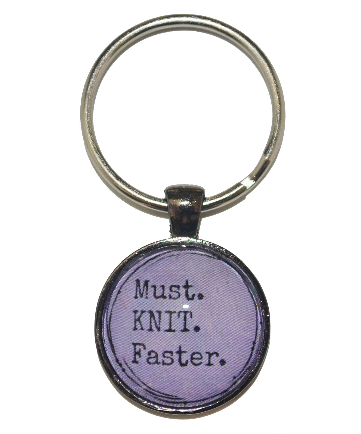 Must KNIT Faster Keychain-Notions-Alpaca Direct-Purple-Alpaca Direct