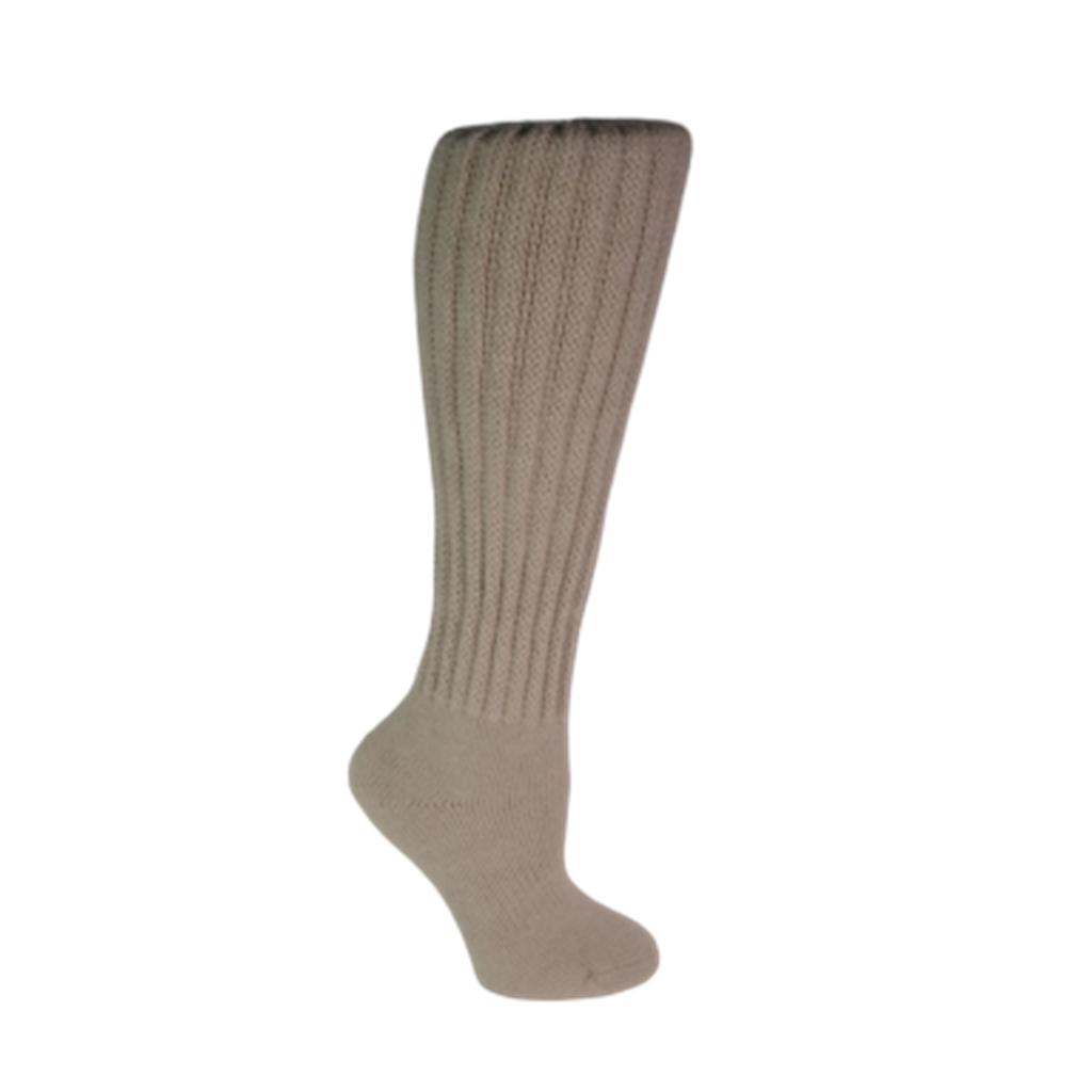 Rainier Alpaca Over The Calf Socks-Socks-Alpaca Direct-Small-Beige-Alpaca Direct