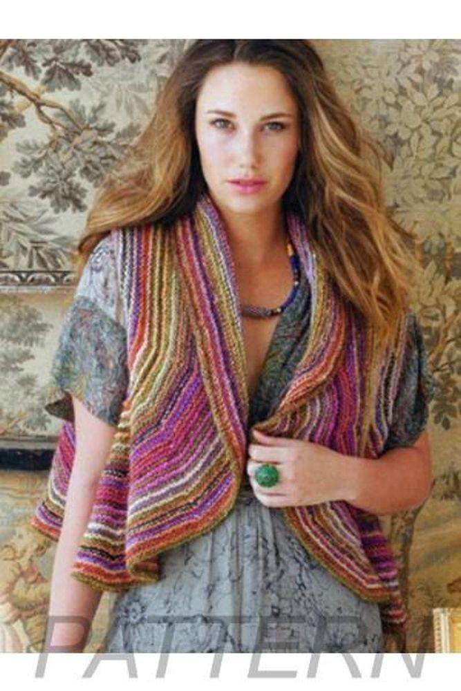 Noro 03 Striped Shrug PATTERN ONLY-Patterns-Noro-Alpaca Direct