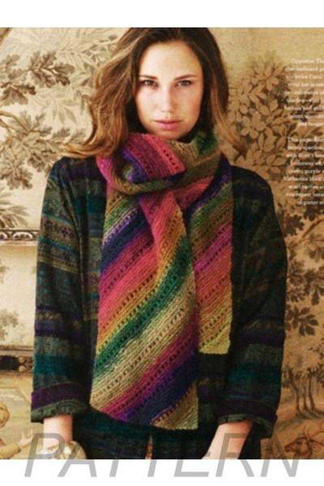 Noro 05 Diagonal Eyelet Scarf PATTERN ONLY-Patterns-Noro-Alpaca Direct