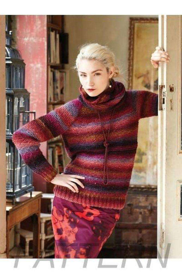Noro 08 Garter Pullover With Cowl PATTERN ONLY-Patterns-Noro-Alpaca Direct