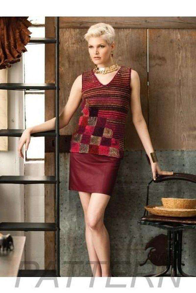 Noro 10 Square And Stripe Tank PATTERN ONLY-Patterns-Noro-Alpaca Direct