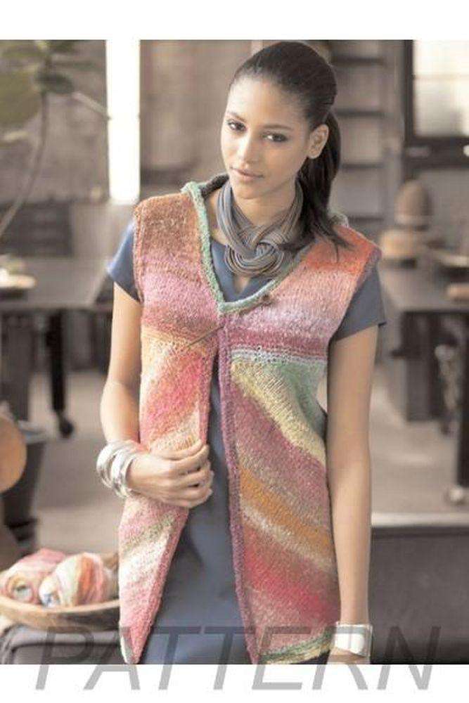 Noro 13 Sleeveless Colorblock Hoodie PATTERN ONLY-Patterns-Noro-Alpaca Direct