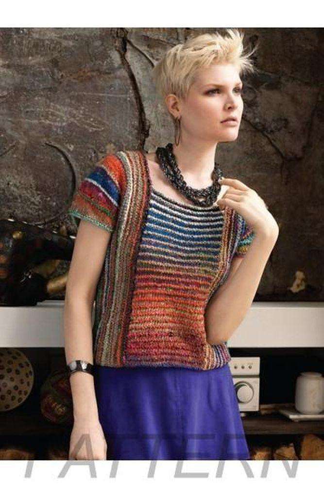 Noro 15 Multidirectional Cap Sleeve Top PATTERN ONLY-Patterns-Noro-Alpaca Direct