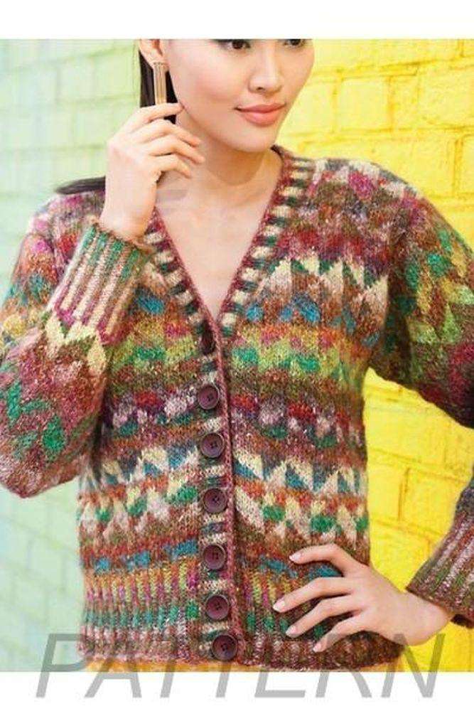 Noro 18 Colorwork Cardigan PATTERN ONLY-Patterns-Noro-Alpaca Direct