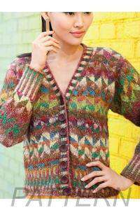 Noro 18 Colorwork Cardigan PATTERN ONLY