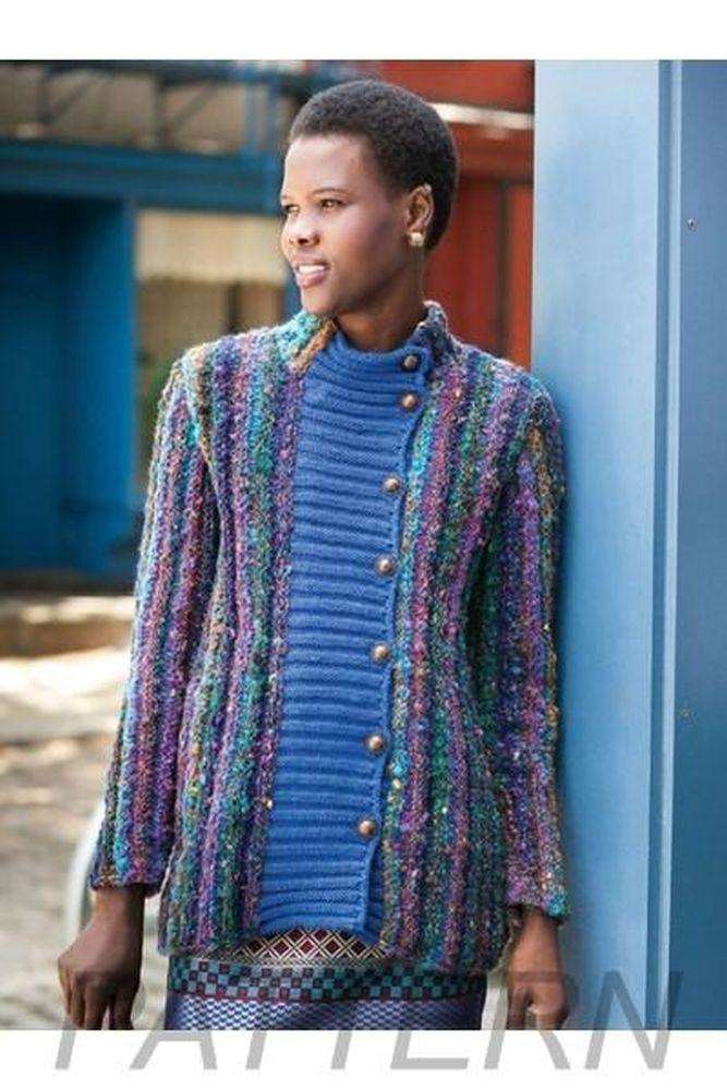 Noro 21 Buttoned Jacket PATTERN ONLY-Patterns-Noro-Alpaca Direct