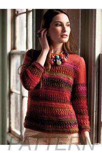 Noro 22 Mesh Banded Pullover PATTERN ONLY-Patterns-Noro-Alpaca Direct