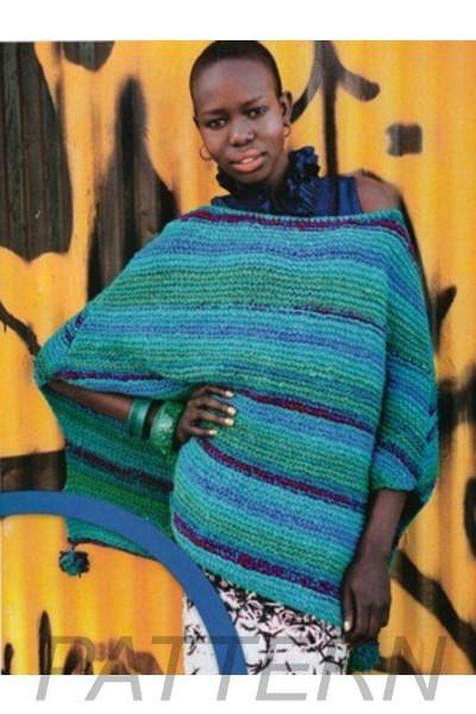 Noro 22 Pompom Cape PATTERN ONLY-Patterns-Noro-Alpaca Direct