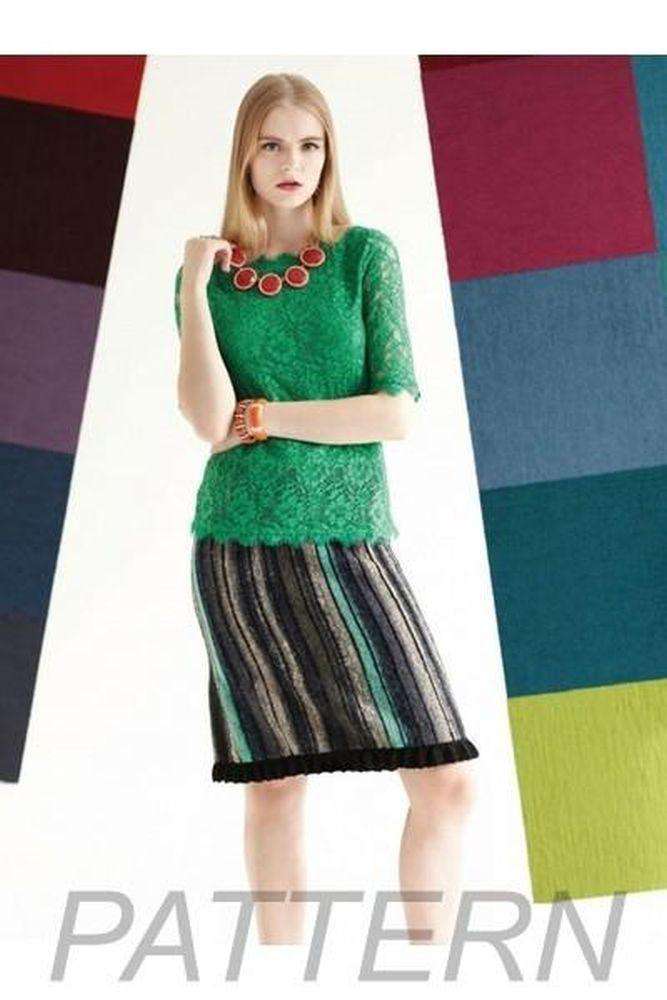 Noro 25 Striped Skirt PATTERN ONLY-Patterns-Noro-Alpaca Direct