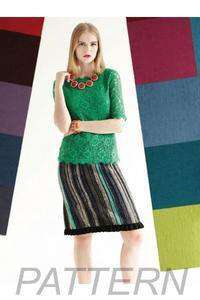 Noro 25 Striped Skirt PATTERN ONLY-Patterns-Noro-Alpaca Direct