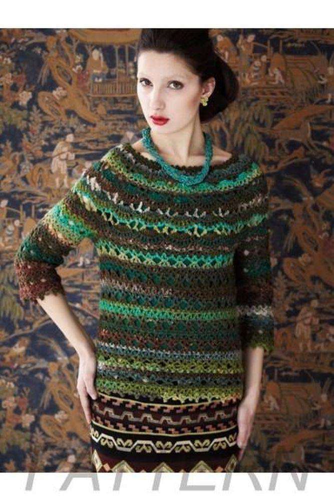 Noro 26 Round Yoke Pullover PATTERN ONLY-Patterns-Noro-Alpaca Direct