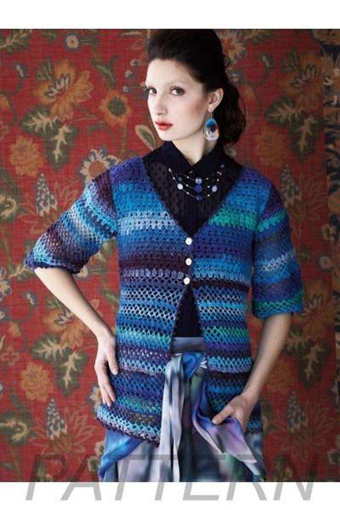Noro 27 Crochet V-Neck Cardi PATTERN ONLY-Patterns-Noro-Alpaca Direct