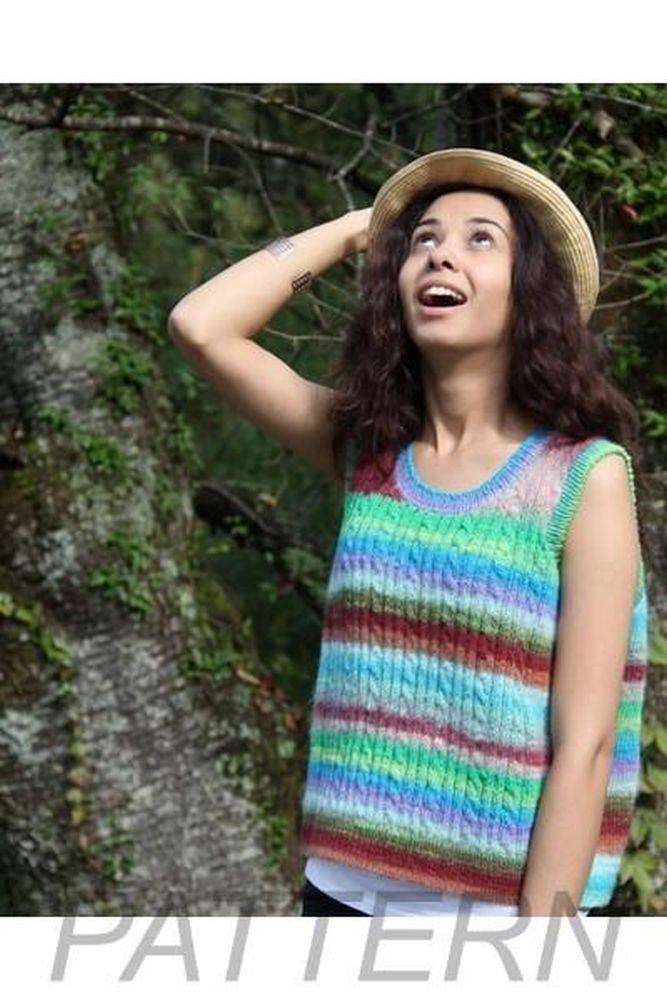 Noro Ladies&#39; Cabled Top PATTERN ONLY-Patterns-Noro-Alpaca Direct