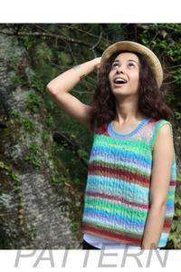 Noro Ladies&#39; Cabled Top PATTERN ONLY-Patterns-Noro-Alpaca Direct
