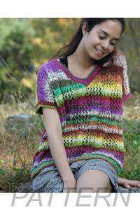 Noro Ladies' Vneck Sleeveless Sweater PATTERN ONLY-Patterns-Noro-Alpaca Direct