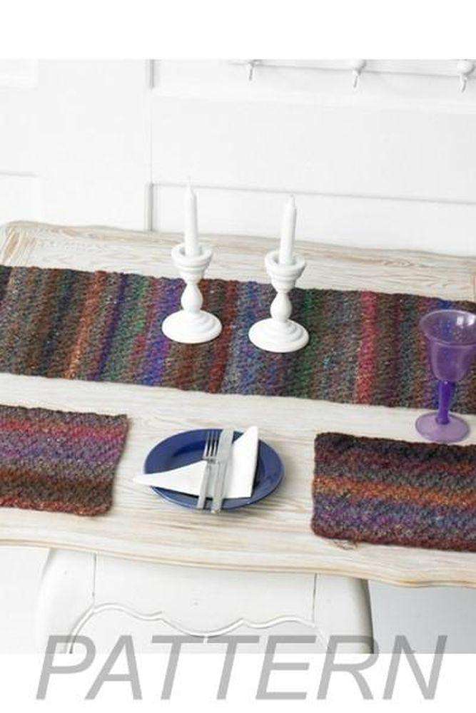 Noro Table Runner &amp; Mats PATTERN ONLY-Patterns-Noro-Alpaca Direct