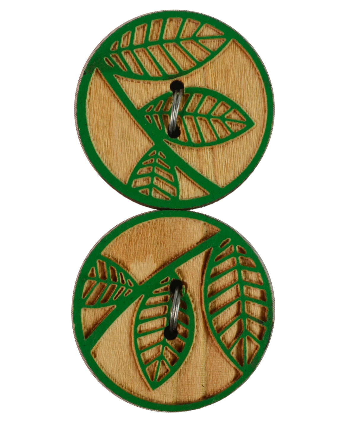 Organic Elements Green 1 in (25MM) Buttons-Notions-Alpaca Direct-Alpaca Direct