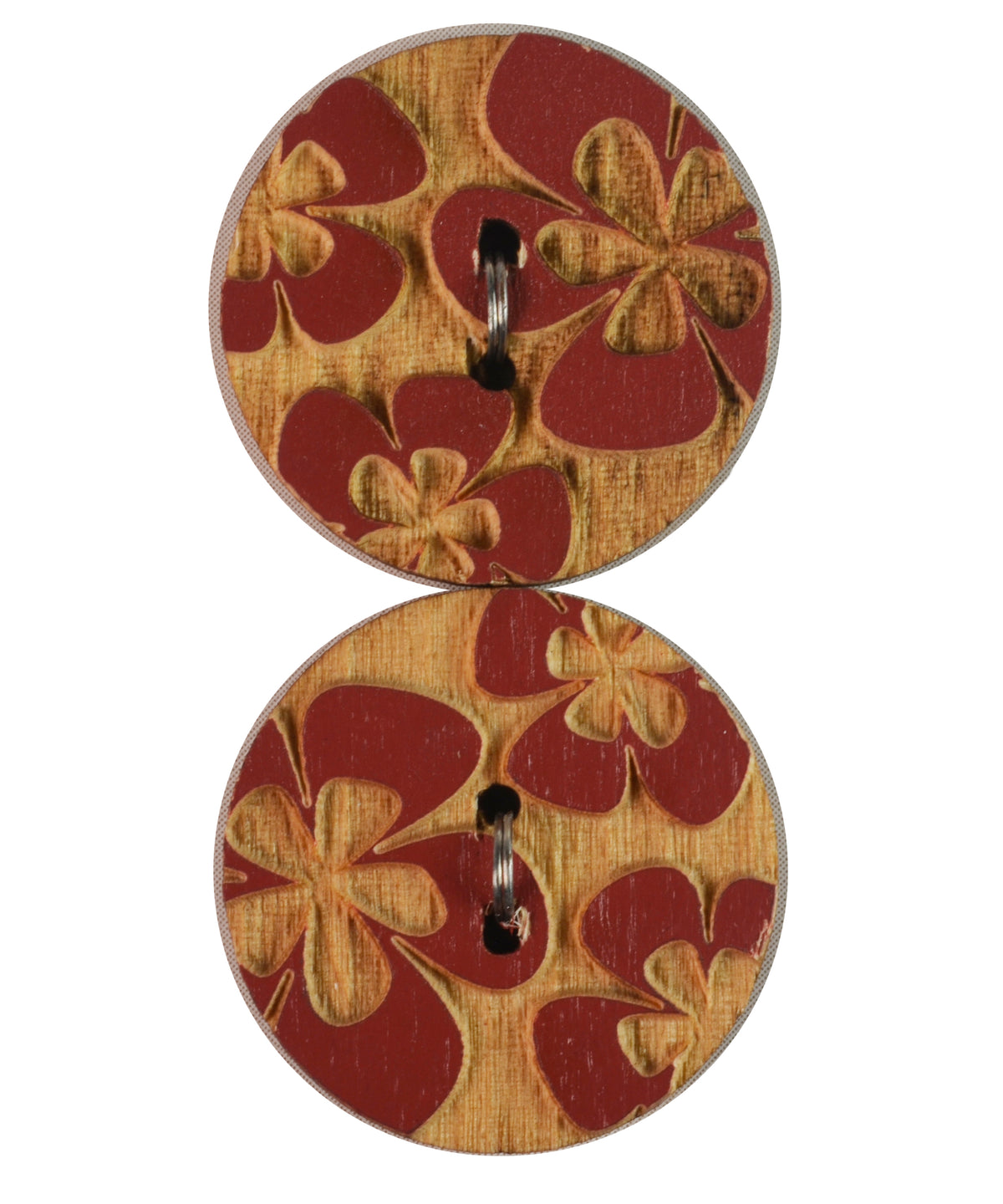 Organic Elements Red 1 in (25MM) Buttons-Notions-Alpaca Direct-Alpaca Direct