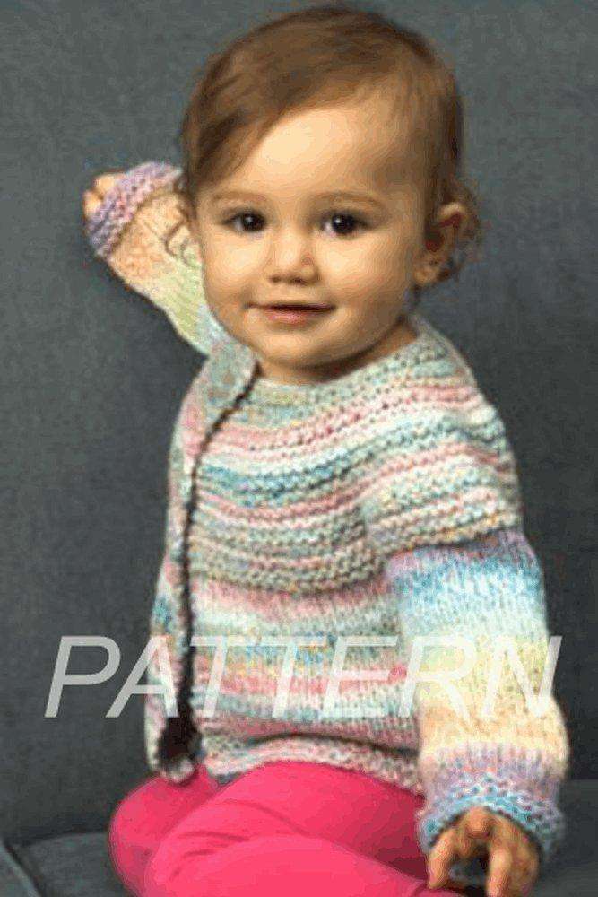 Plymouth Baby and Toddler Top Down Cardigan *Pattern*-Patterns-Plymouth Yarn-Alpaca Direct