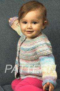 Plymouth Baby and Toddler Top Down Cardigan *Pattern*-Patterns-Plymouth Yarn-Alpaca Direct