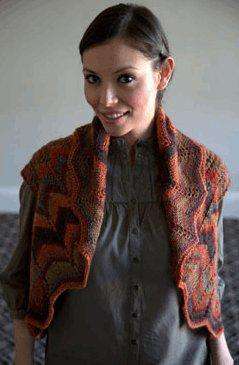 Plymouth Gina Chevron Vest Pattern Only-Patterns-Plymouth Yarn-Alpaca Direct