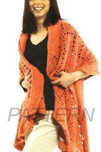Ruffled Eyelet Shawl *PATTERN ONLY*