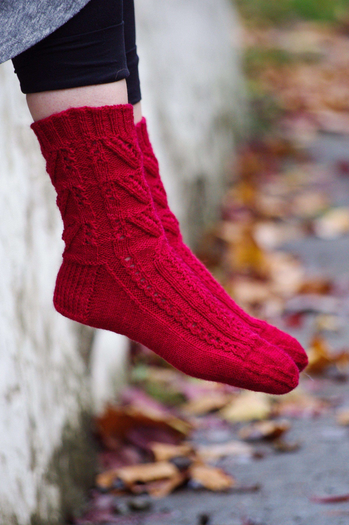 Scarlet Arches Socks by Meghan Jones *Pattern*-Patterns-Meghan Jones-Alpaca Direct