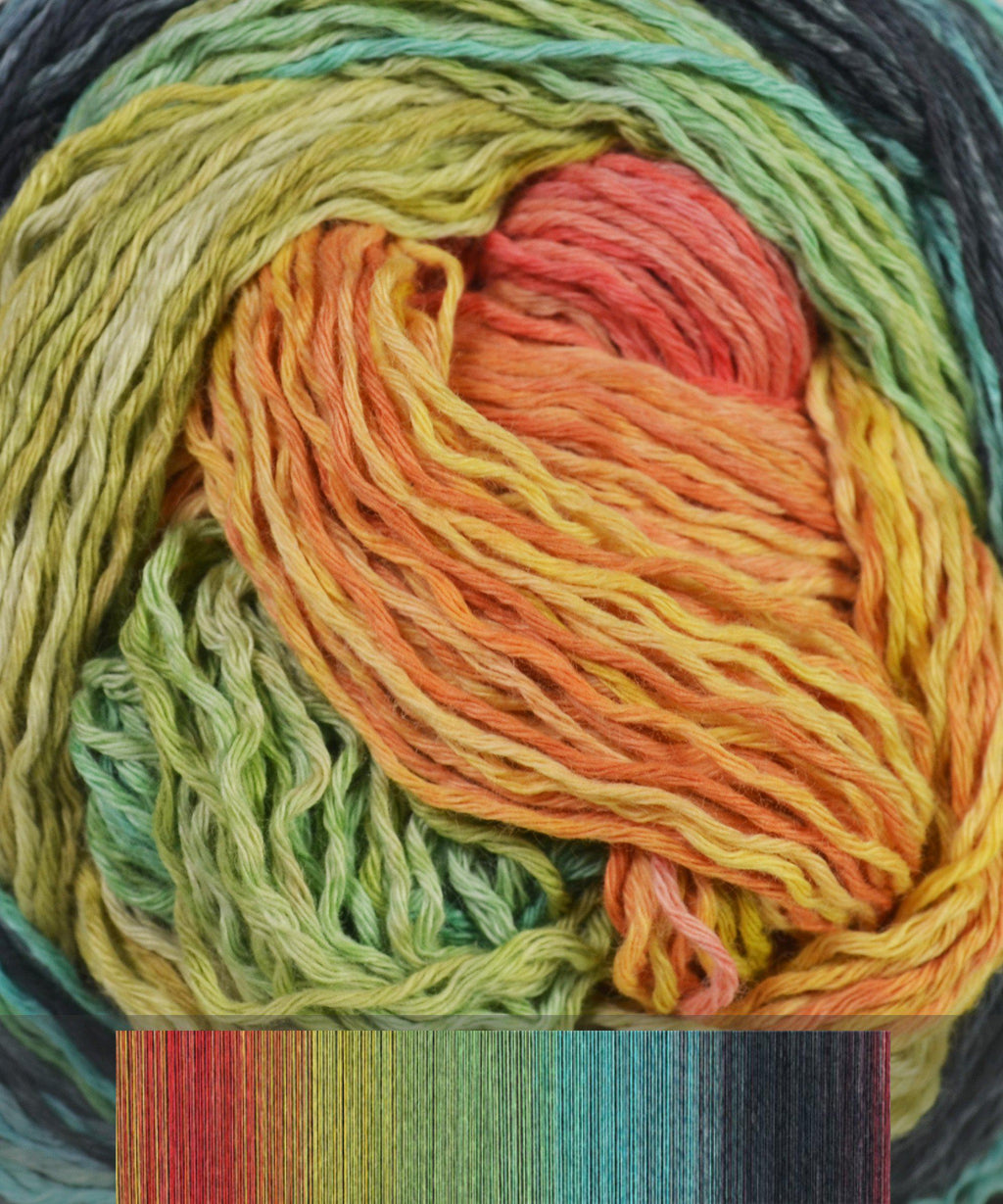 Schoppel-Wolle Zauberball Cotton-Yarn-Schoppel-Wolle-2338 Echte Abwechslung/Real Change-Alpaca Direct