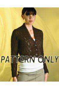 Short Lace Jacket in Mist *Pattern*-Patterns-Fiber Trends-Alpaca Direct