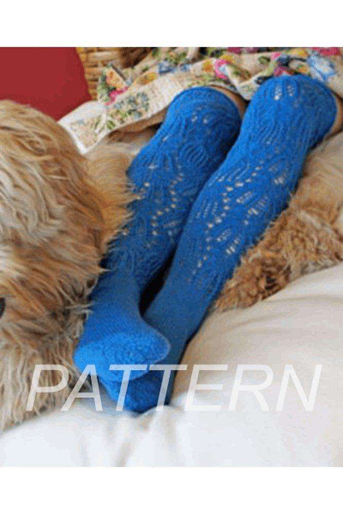 Skacel Collection Fitted Lace Stockings PATTERN ONLY-Patterns-Skacel-Alpaca Direct