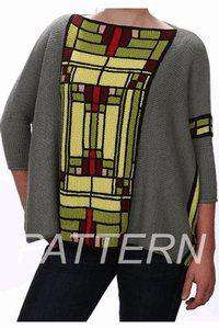 Skacel Collection Hillcrest Sweater PATTERN ONLY