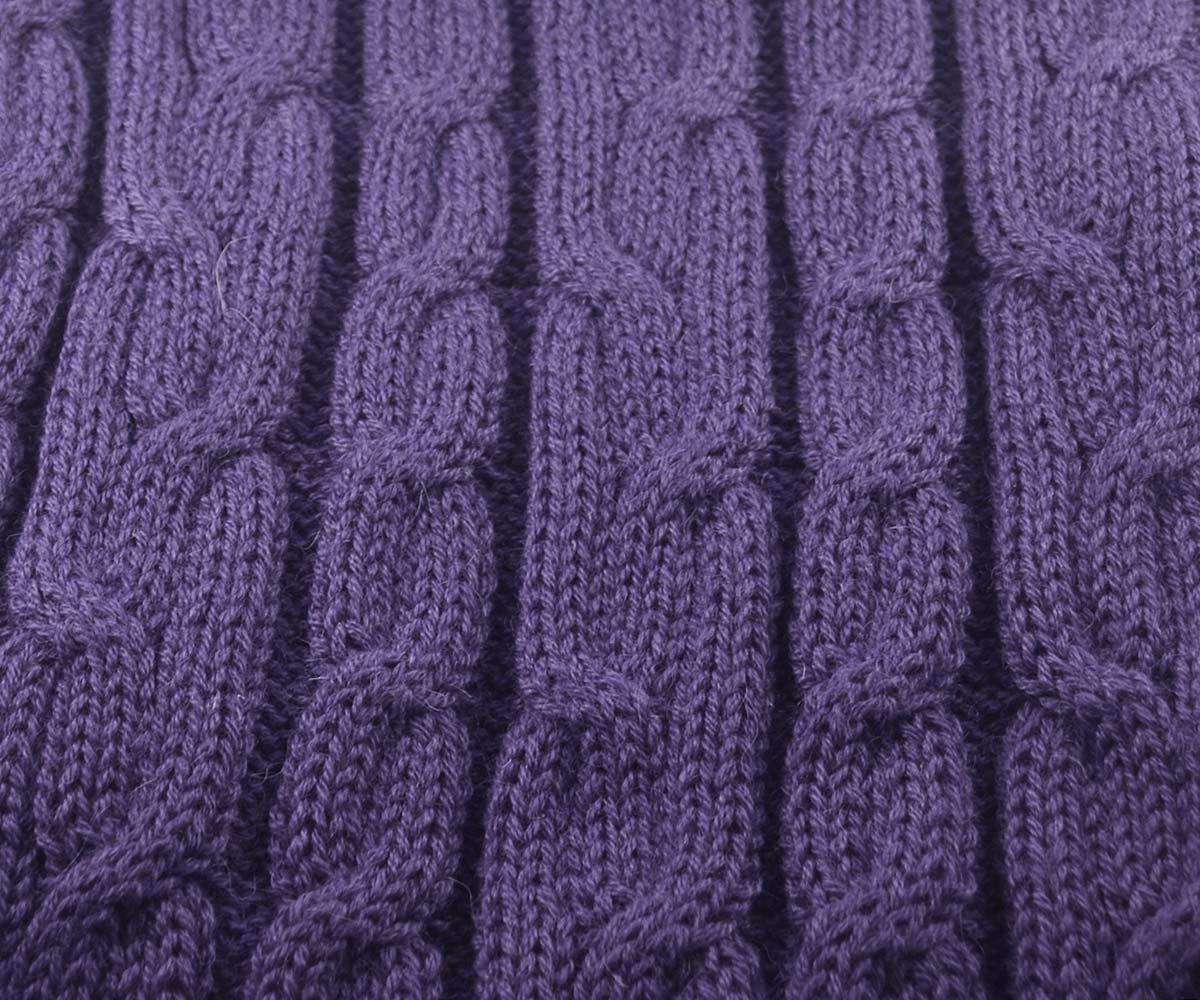 Sleeveless Cable Knit Alpaca Sweater