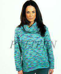 Suri Merino Paints Cowl Neck Pullover Pattern-Patterns-Plymouth Yarn-Alpaca Direct