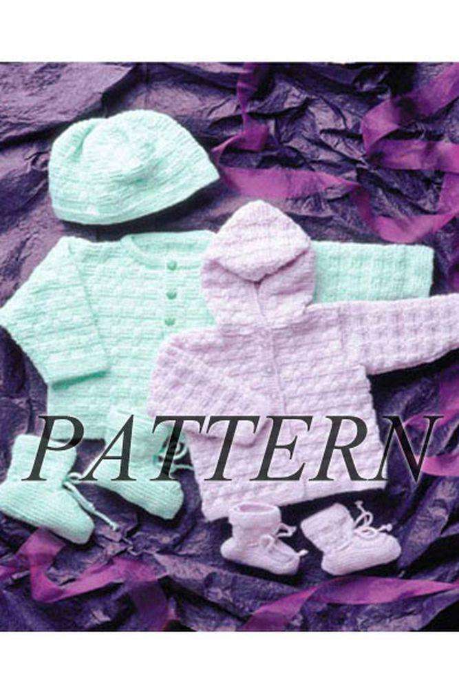 Sweater with Hood or Hat &amp; Booties *Pattern*-Patterns-Fiber Trends-Alpaca Direct