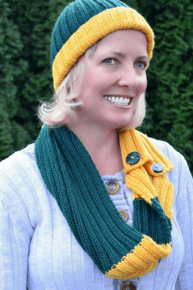 Sports Team Hat and Cowl- By Kelley Hobart-Patterns-Alpaca Direct-Team Hat and Cowl-Alpaca Direct Main image