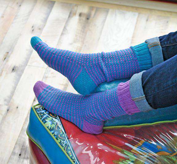 Tom & Ethel Socks Designed by Nigel Pottle *Skacel Pattern*-Patterns-Skacel-Alpaca Direct Main image