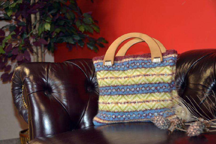 Trees in Water Felted Bag by Universal Yarn Design Team-Patterns-Universal Yarns-Alpaca Direct