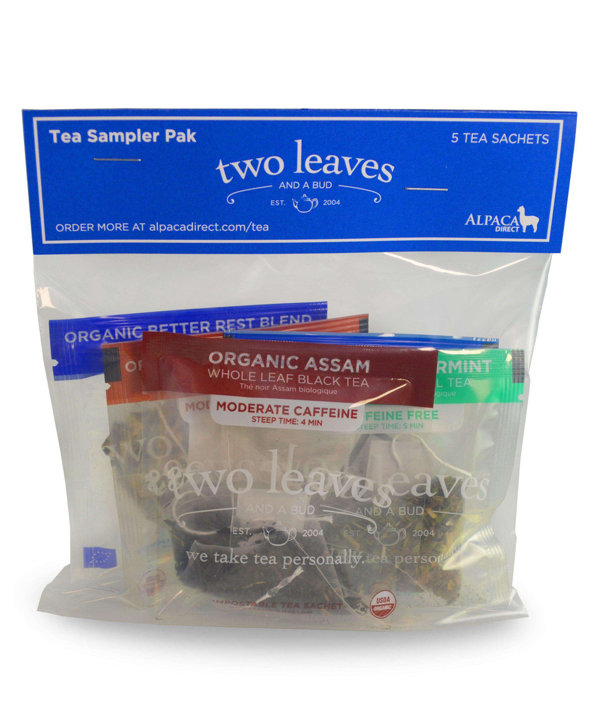 Two Leaves and a Bud Five Tea Sampler Pack-Tea-Two Leaves and a Bud-Alpaca Direct