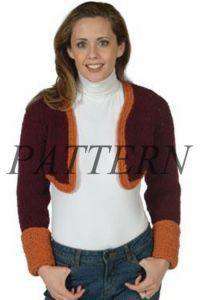 Two-toned Shrug Pattern - Boucle-Patterns-Plymouth Yarn-Alpaca Direct