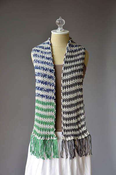 Universal Yarn Stripe Magic Scarf Pattern-Patterns-Universal Yarns-Universal Yarn Stripe Magic Scarf-Alpaca Direct