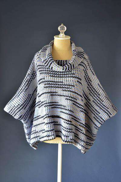 Universal Yarn Super Fan Poncho Pattern-Patterns-Universal Yarns-Universal Yarn Super Fan Poncho Pattern-Alpaca Direct Main image