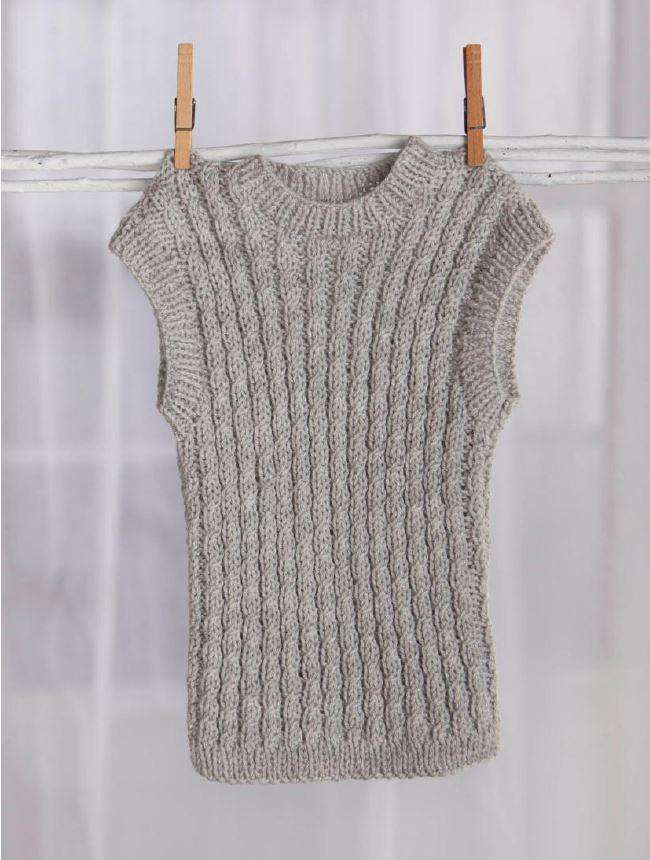 Universal Yarn's Easy Cables Vest By Michael del Vecchio-Patterns-Universal Yarns-Alpaca Direct