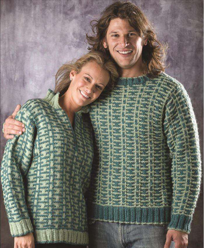 Universal Yarn&#39;s His and Hers pullovers-Patterns-Universal Yarns-Alpaca Direct