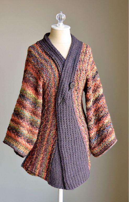 Universal Yarn's Reika Kimono Cardigan by Amy Gunderson-Patterns-Universal Yarns-Alpaca Direct Main image