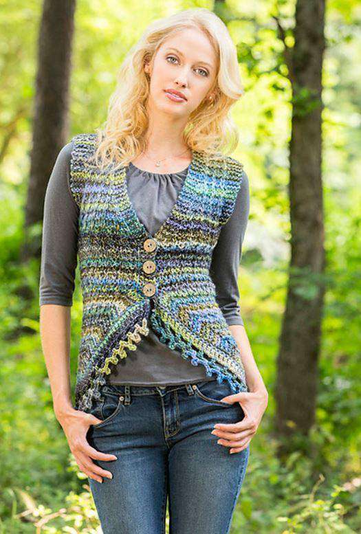 Universal Yarn's Sprite Vest Designed by Amy Gunderson-Patterns-Universal Yarns-Alpaca Direct