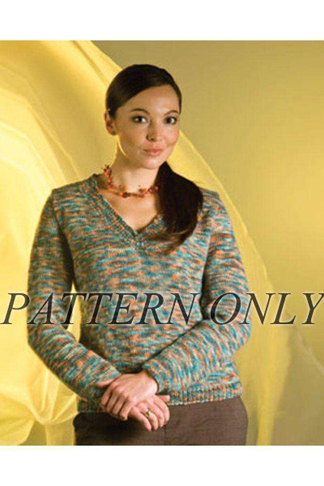 V-Neck Pullover in Aspire DK *Pattern*-Patterns-Fiber Trends-Alpaca Direct