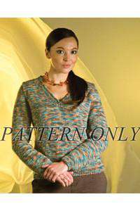 V-Neck Pullover in Aspire DK *Pattern*-Patterns-Fiber Trends-Alpaca Direct