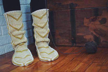 Wanderers Slippers by Andrea Mowry-Patterns-Alpaca Direct-Alpaca Direct